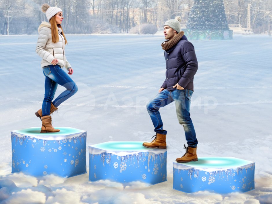 Льдинки — комплект пуфов для игр