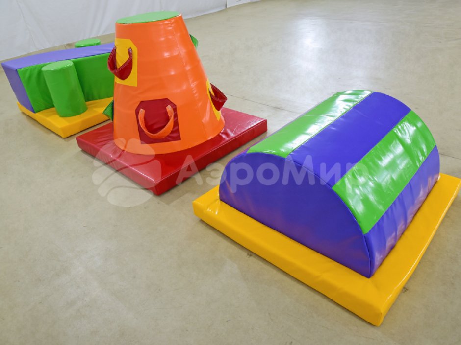 Мягкий игровой модуль Бревно - элемент мягкой полосы