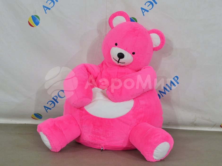 Кресло-мешок Розовый Мишка — бескаркасное кресло-обнимашка