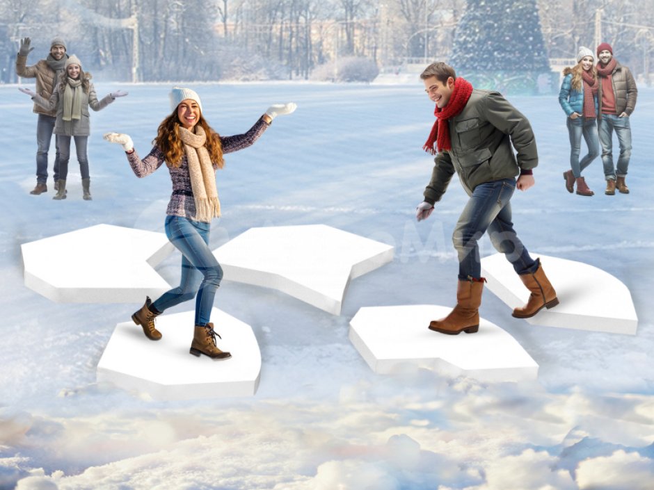 Мягкий игровой модуль Льдинки