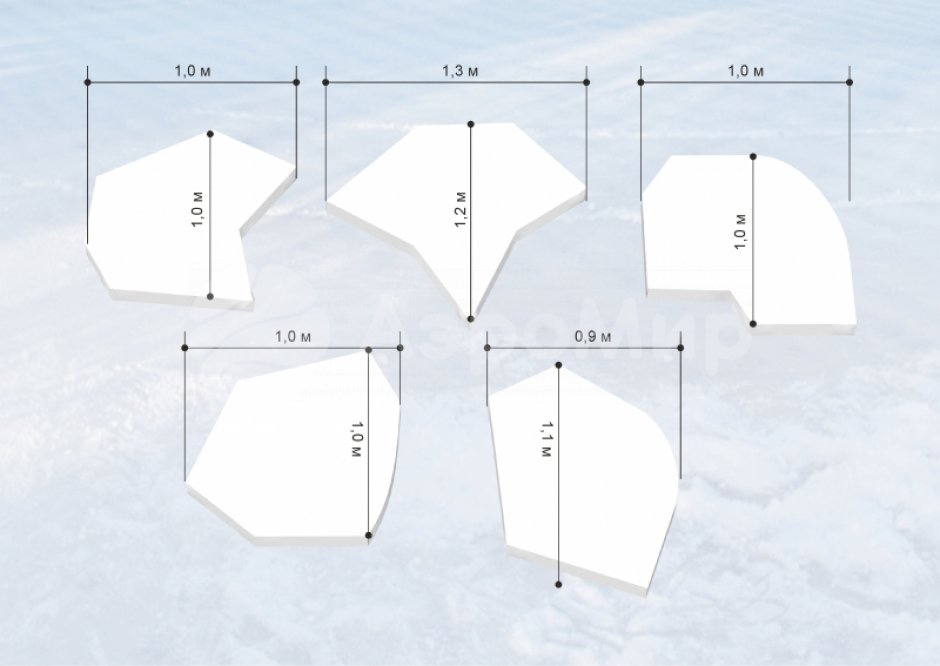 Мягкий игровой модуль Льдинки