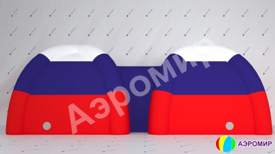 Надувная модульная палатка из 2 и более секций