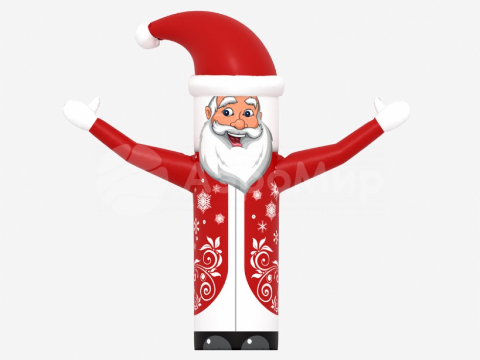 Новогодняя надувная фигура Дед Мороз с экспресс дизайном