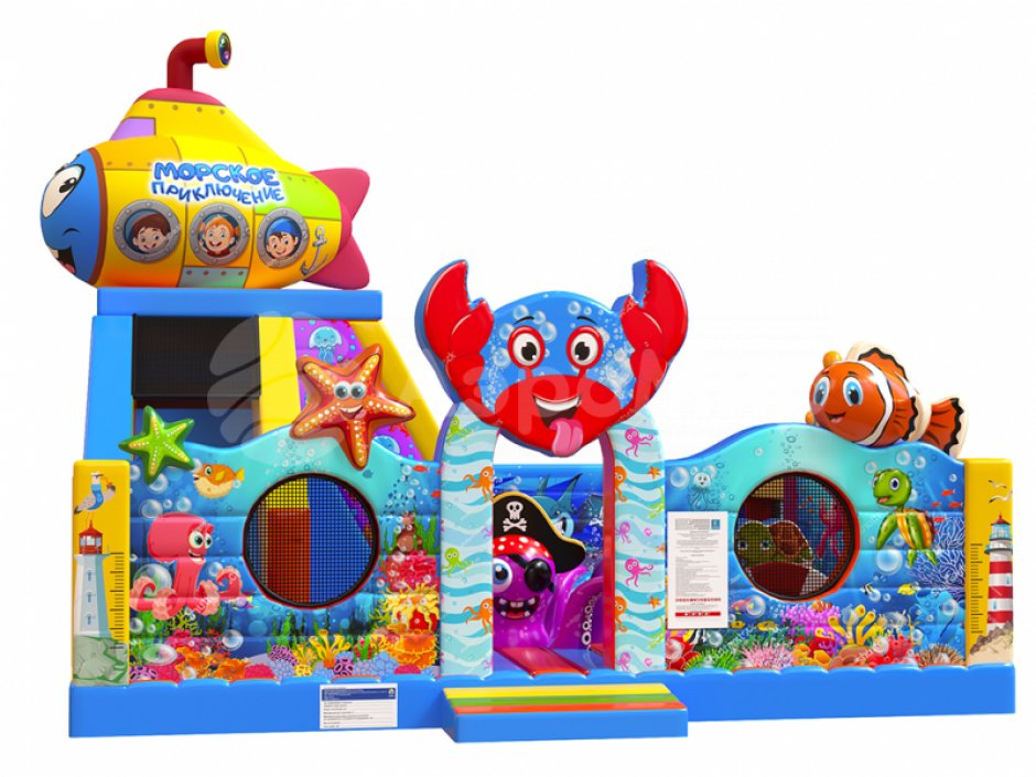 Коммерческий надувной батут Морское приключение