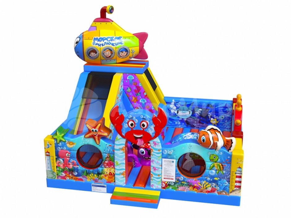 Коммерческий надувной батут Морское приключение