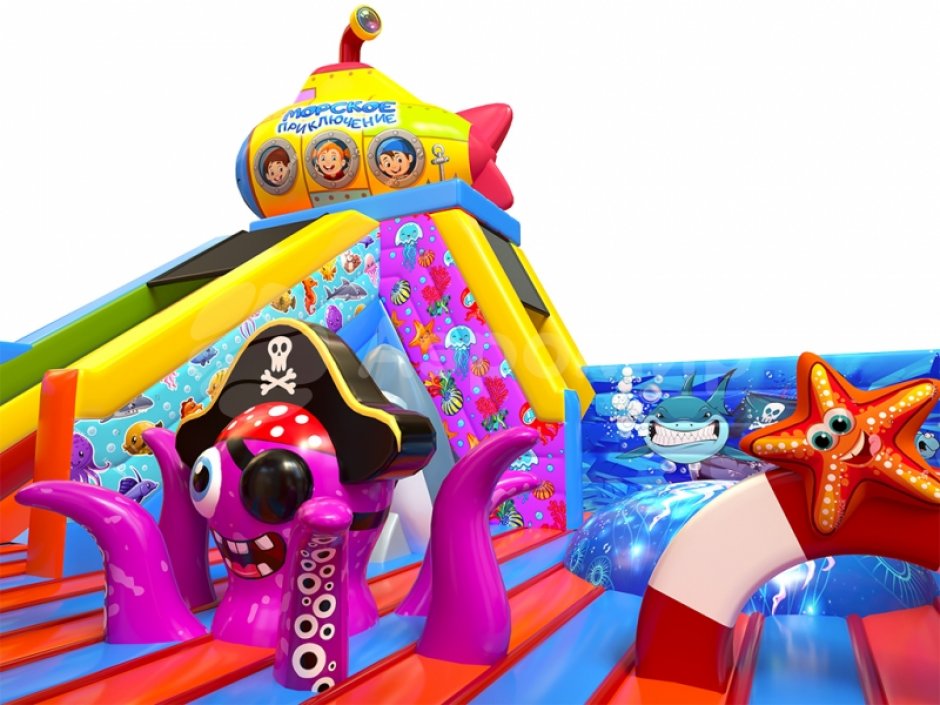 Коммерческий надувной батут Морское приключение