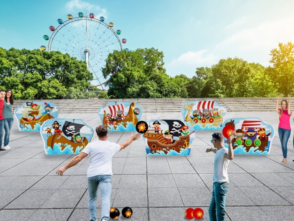 Морской бой — игра в боулинг по мотивам популярной игры