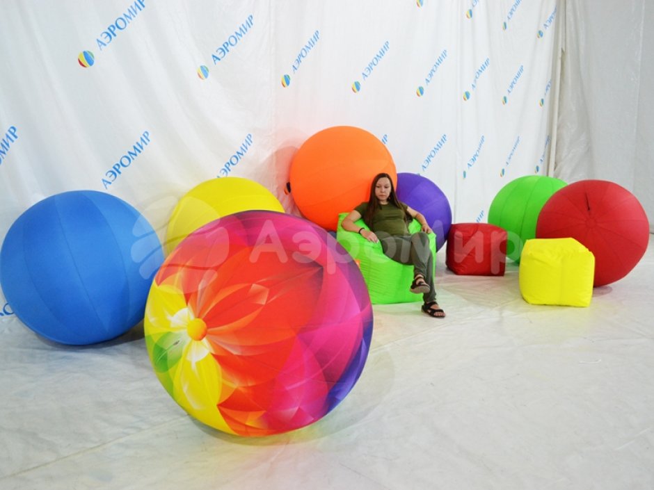 Мягкие пуфы — разноцветные мягкие пуфы со сменной оболочкой из оксфорда