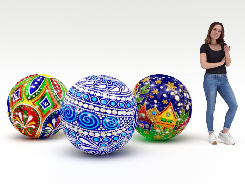 Большой надувной мяч - для спортивных игр и праздников
