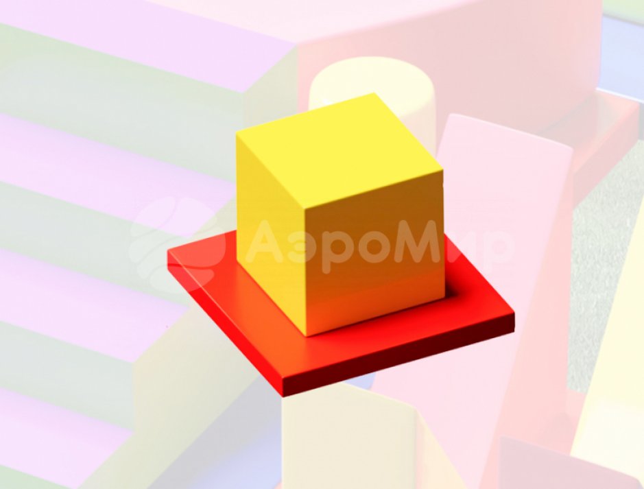 Мягкий игровой модуль Кубик - элемент мягкой полосы