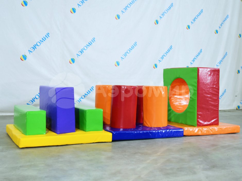 Мягкий игровой модуль Три барьера - элемент мягкой полосы