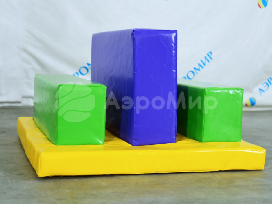 Мягкий игровой модуль Три барьера - элемент мягкой полосы