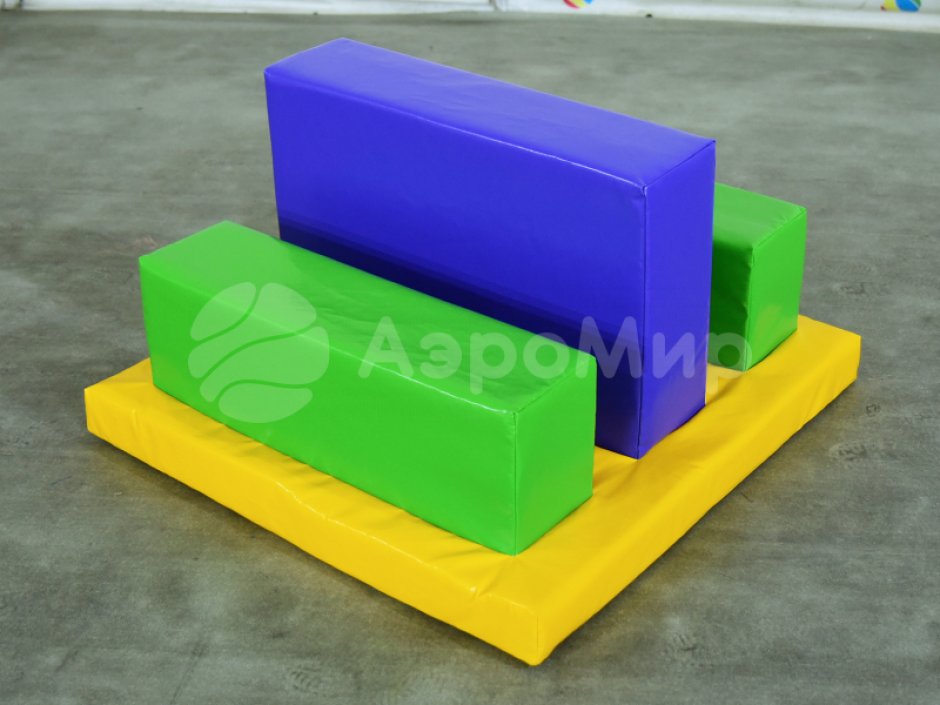 Мягкий игровой модуль Три барьера - элемент мягкой полосы