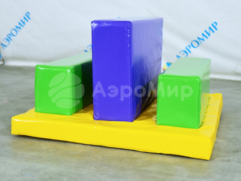 Мягкий игровой модуль Три барьера - элемент мягкой полосы