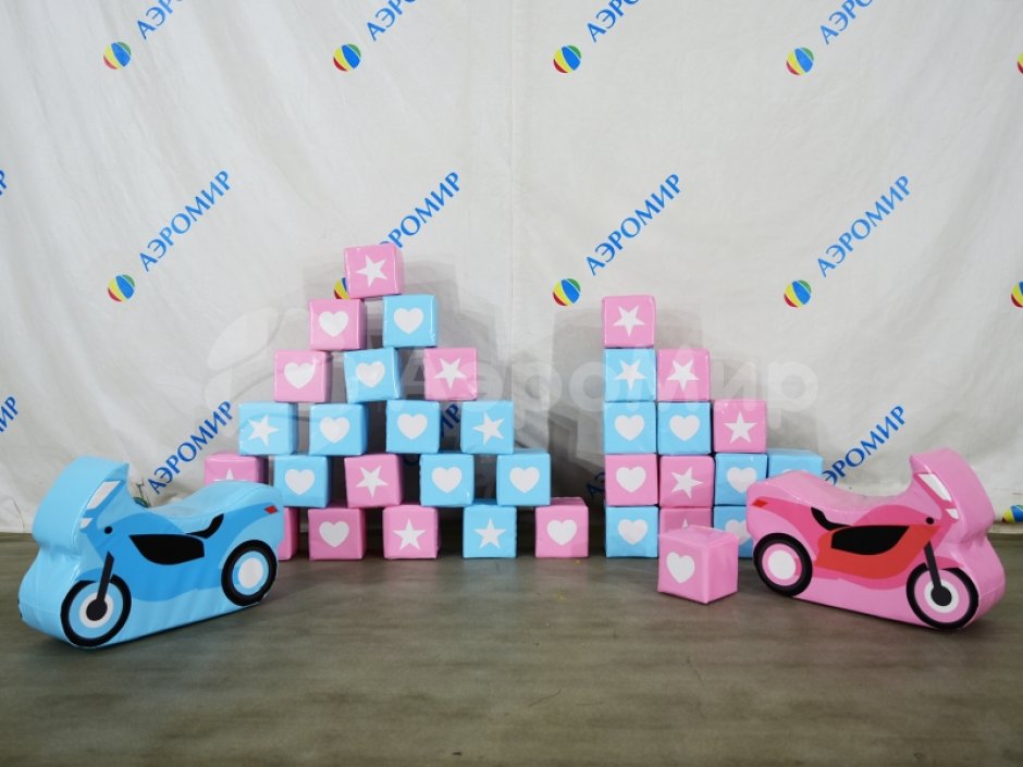 Мягкий модуль Мотоцикл — кресло-качалка