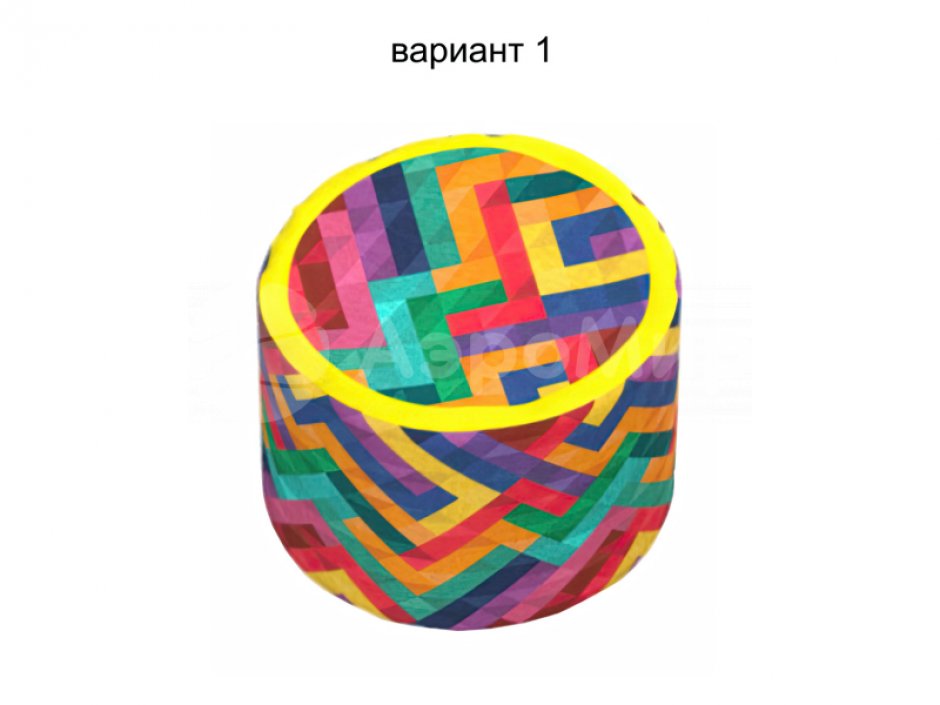 Мягкий круглый пуф