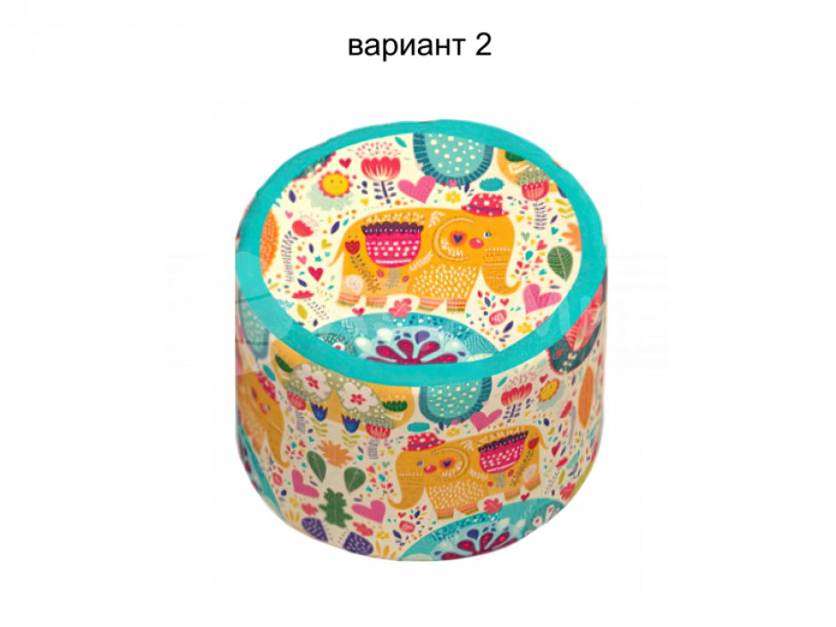 Мягкий круглый пуф