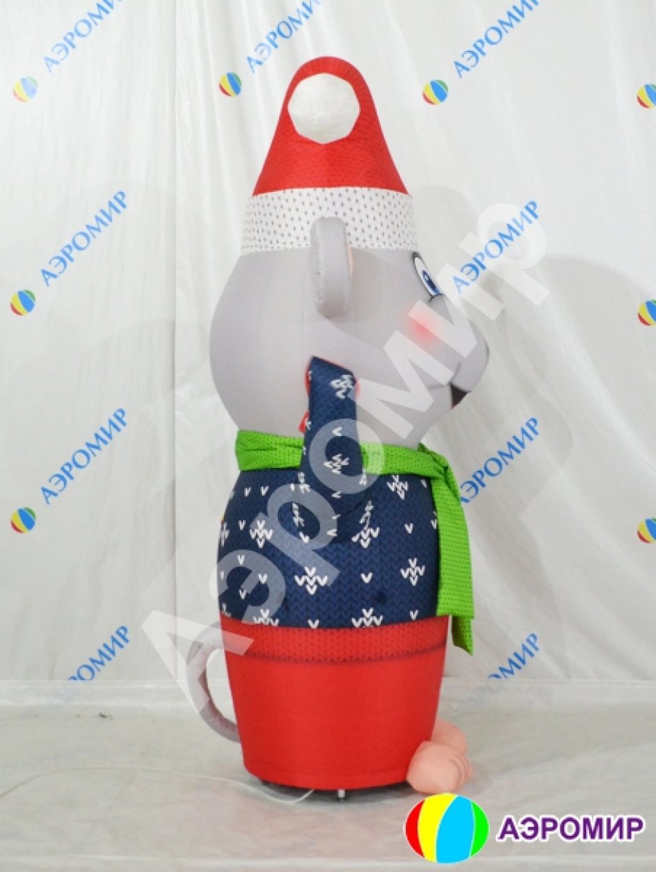 Надувная Мышь — фигура с машущей рукой