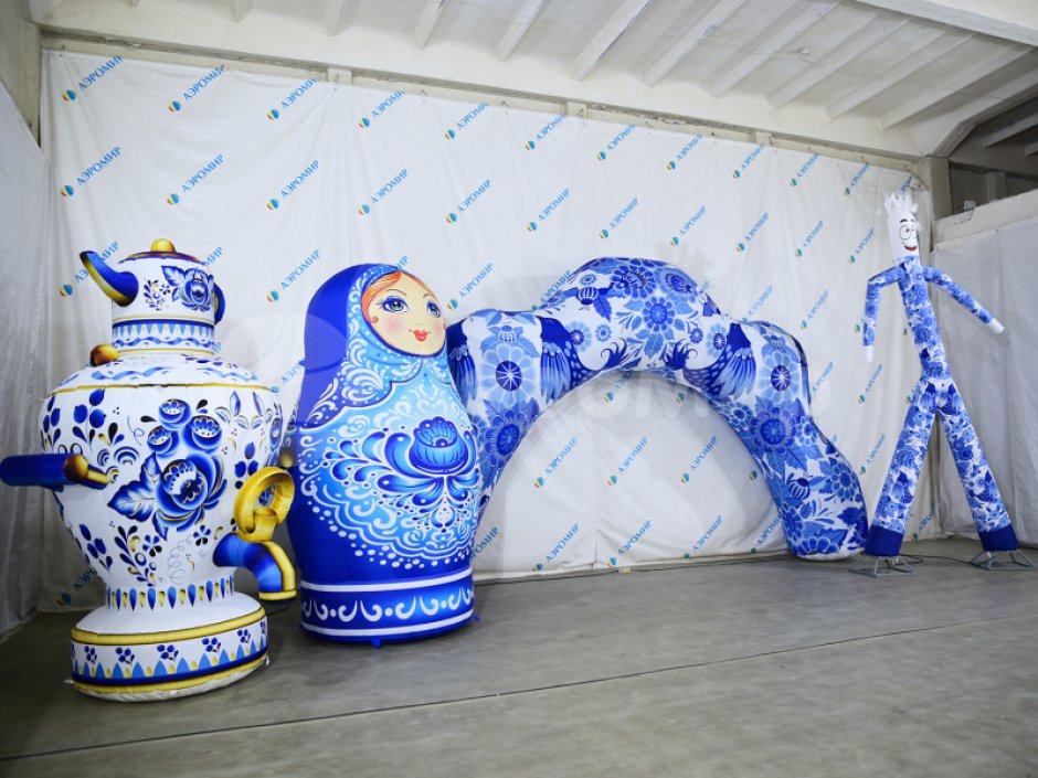 Надувной самовар с чайником 