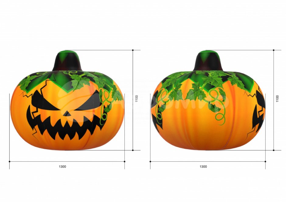 Надувная Тыква — декоративный реквизит для праздников