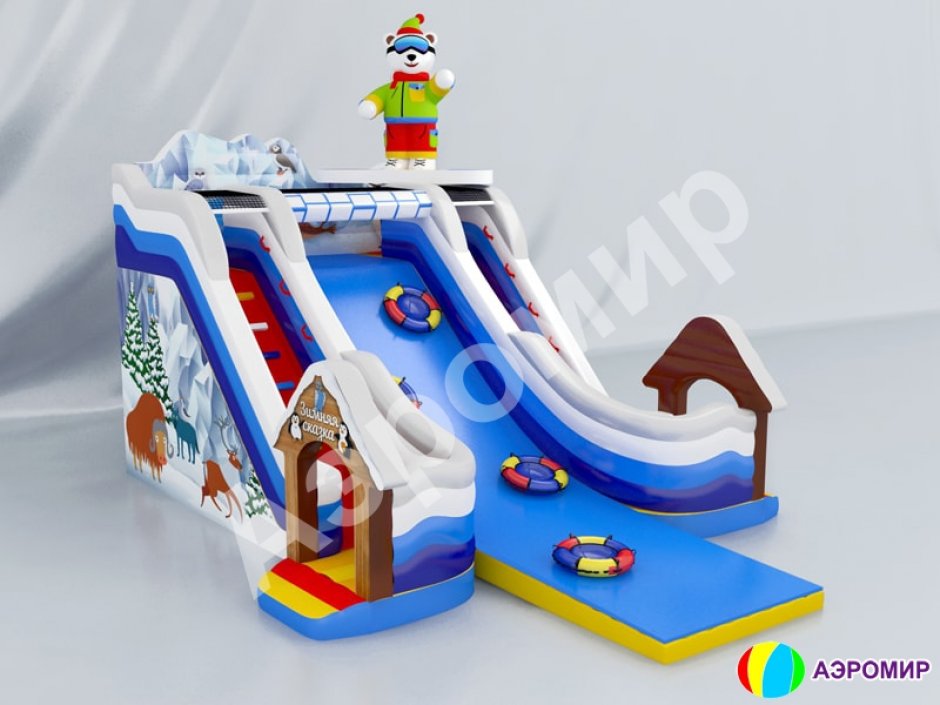 Надувная горка для тюбинга