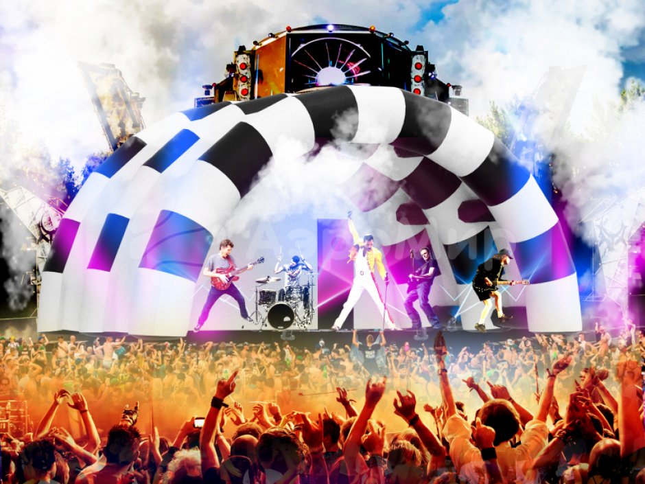 Надувная сцена Арочная-1