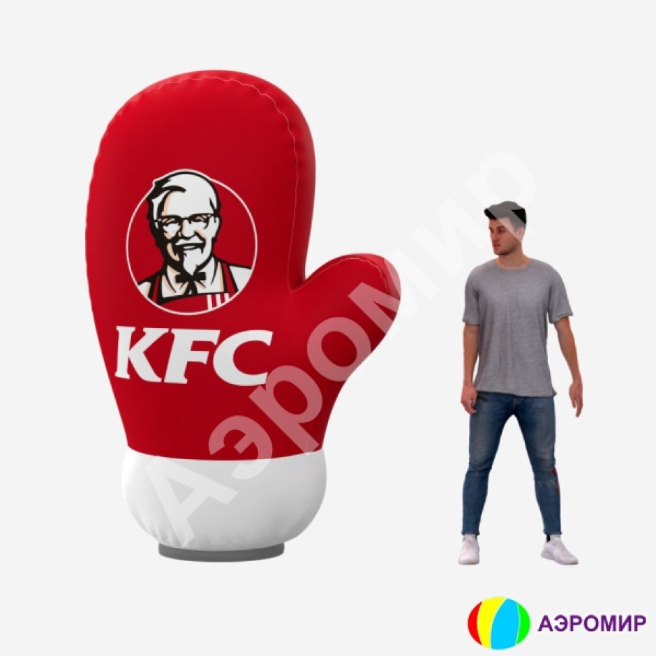 Большая надувная варежка 