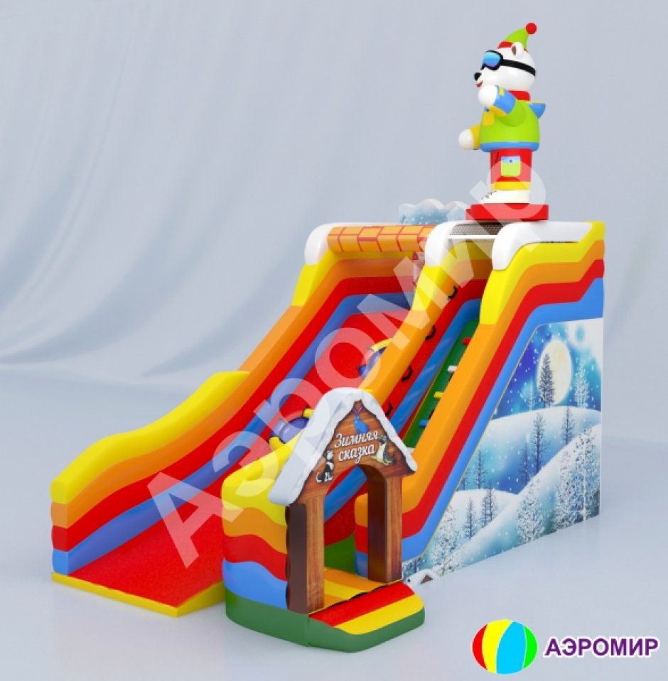 Надувная горка Сказка для тюбинга