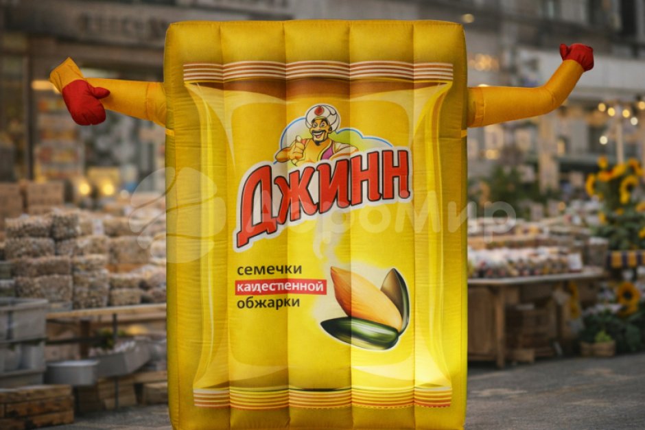 Универсальный рекламный носитель с эффектом машущей руки