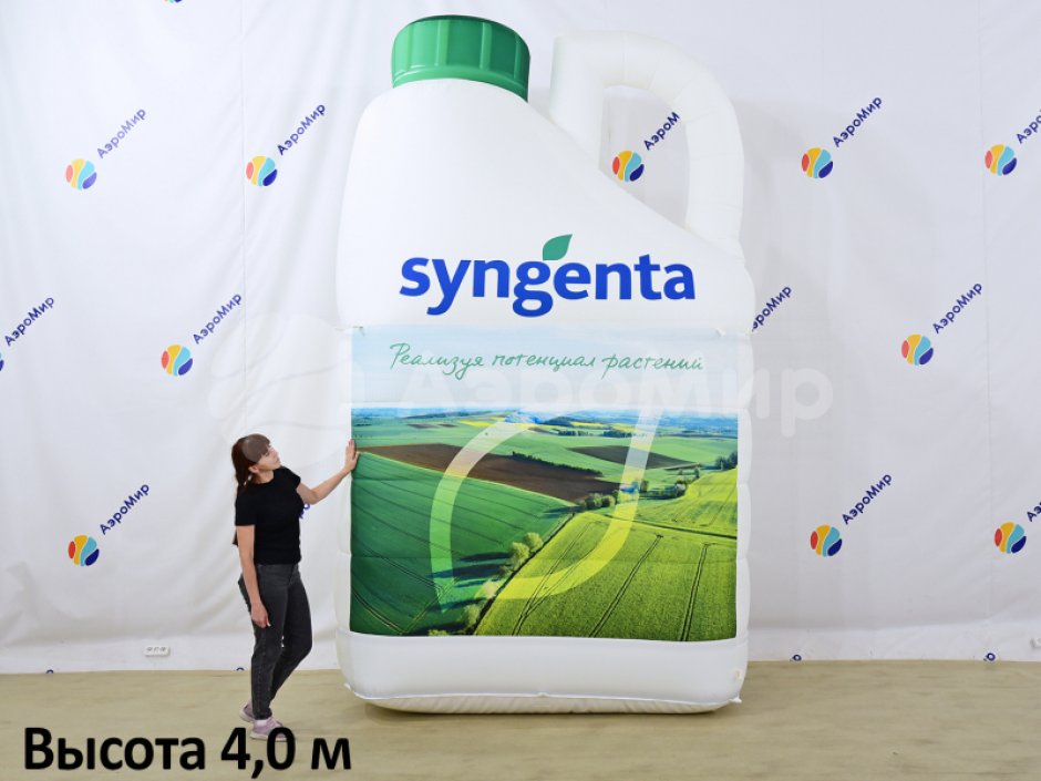 Надувная канистра — яркий символ бренда, который работает без слов