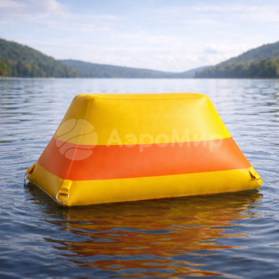 Надувной буй «Трапеция» ПВХ — сигнальный водный буй для ограждения акваторий и зон купания
