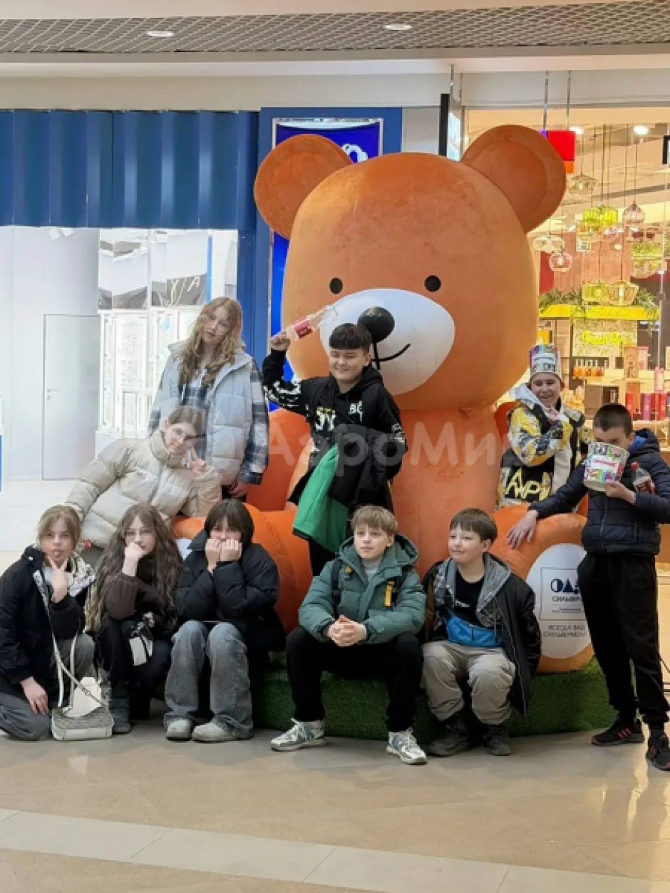 Мишка надувной коричневый, Иркутск