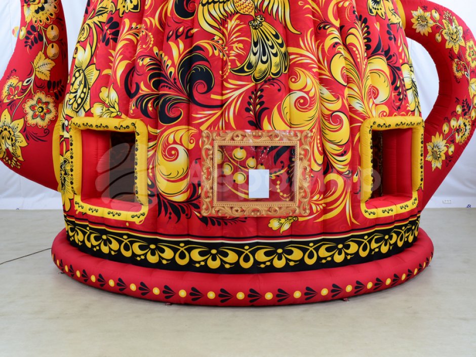 Надувной чайник-дом — для праздников, выставок и торговли