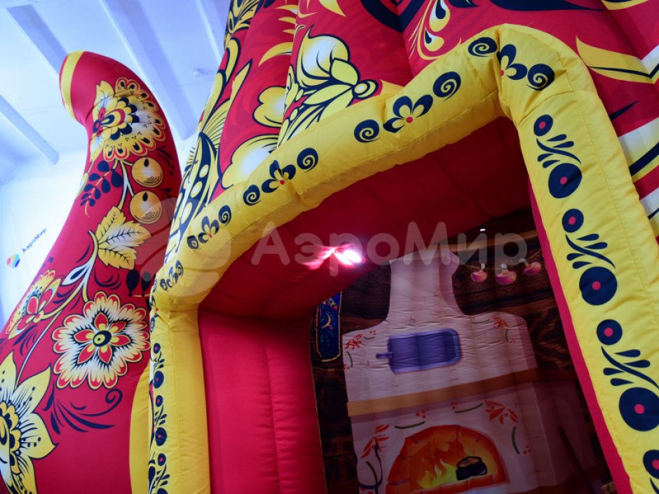 Надувной чайник-дом — для праздников, выставок и торговли