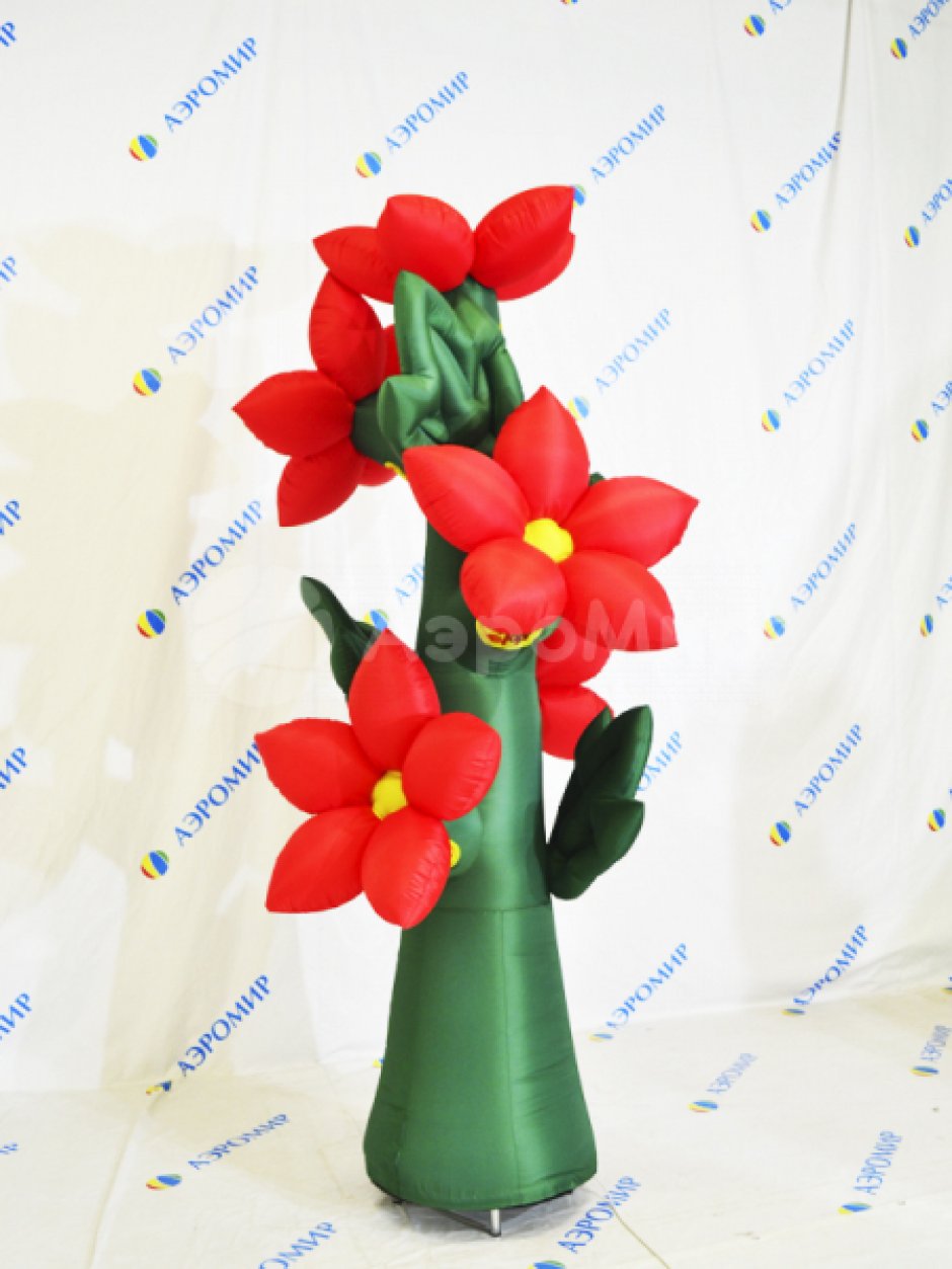 Надувной цветок для рекламы или декора
