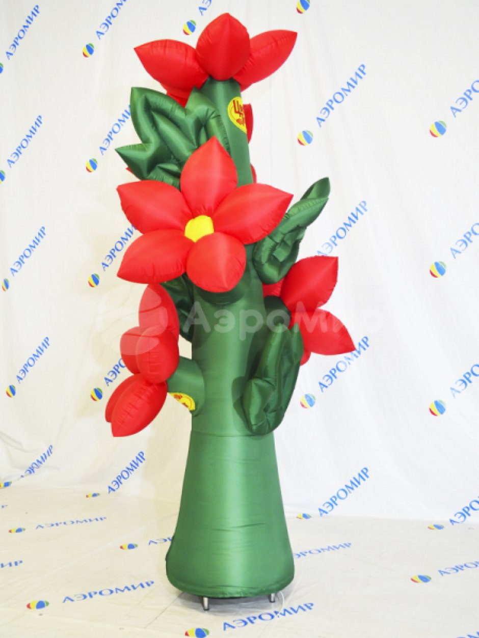 Надувной цветок для рекламы или декора