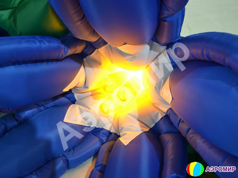 Подсветка для одного цветка в надувных гирляндах