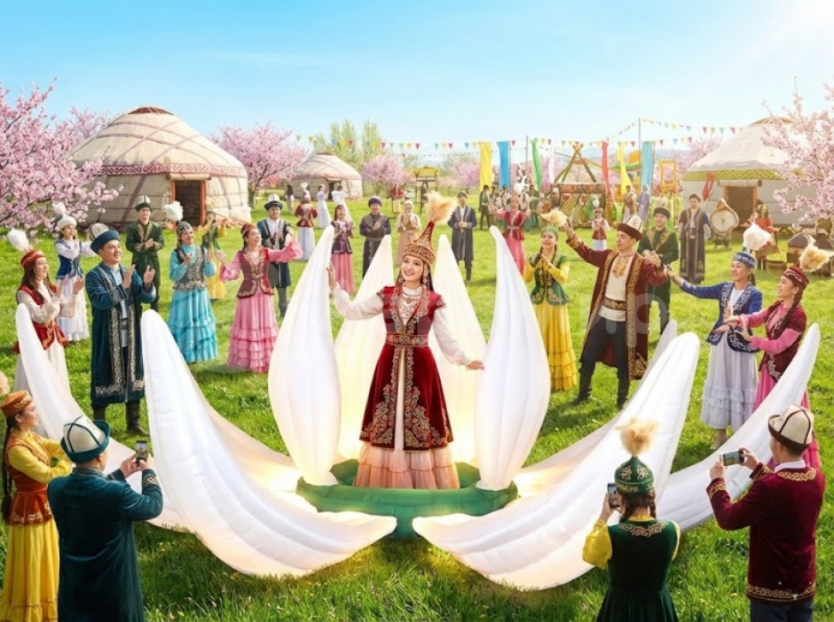 Надувной лотос одноцветный Наурыз