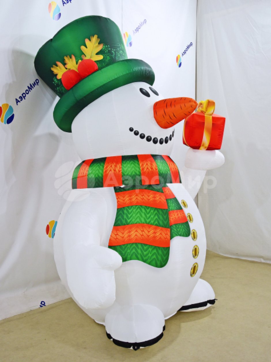 Надувной Снеговик Премиум 2.0 для оформления праздничной площадки