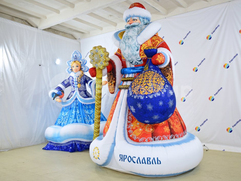 Надувная Снегурочка Эксклюзив — новогодняя фигура с высокой детализацией