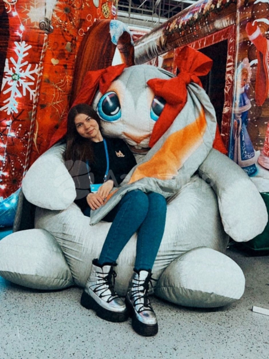 Кресло мешок Зайка для фотозоны и зоны отдыха