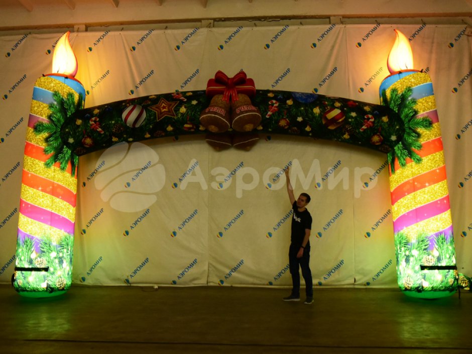 Новогодняя надувная арка «Рождество»