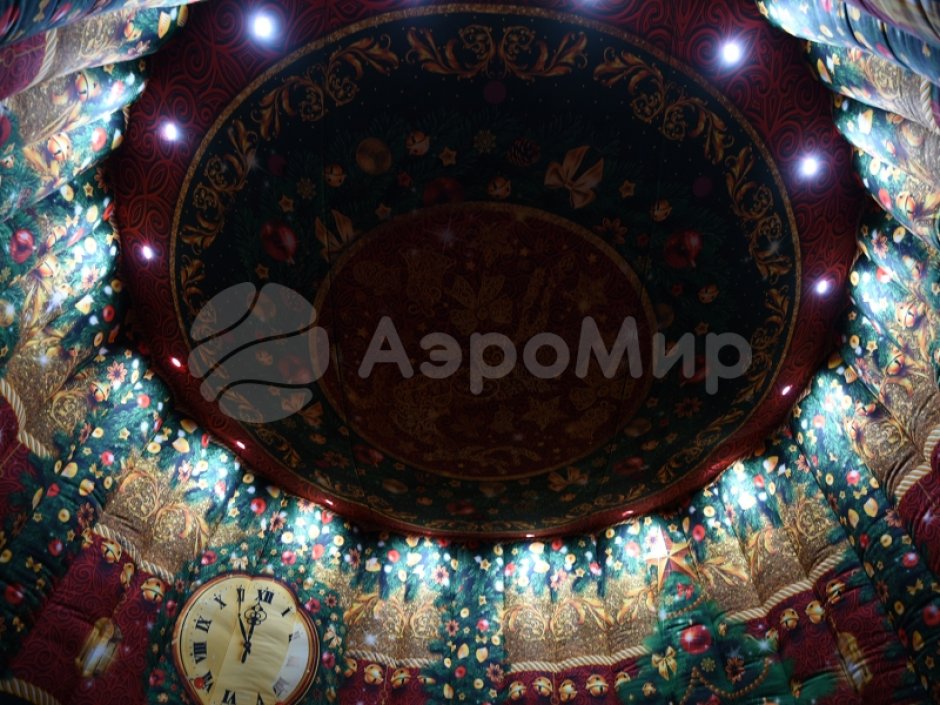 Колпак дом — новогодняя надувная конструкция с фотозоной внутри