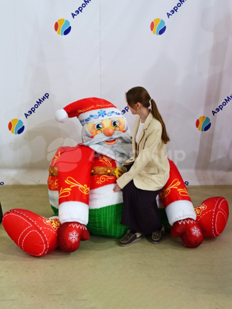 Новогоднее кресло-мешок «Дед Мороз»