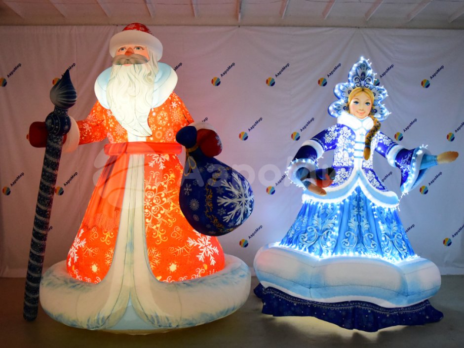 Надувная Снегурочка Эксклюзив — новогодняя фигура с высокой детализацией
