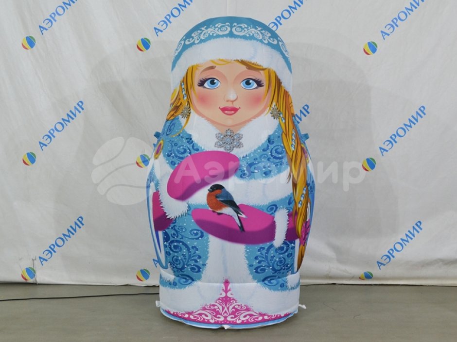 Надувная матрешка Снегурочка