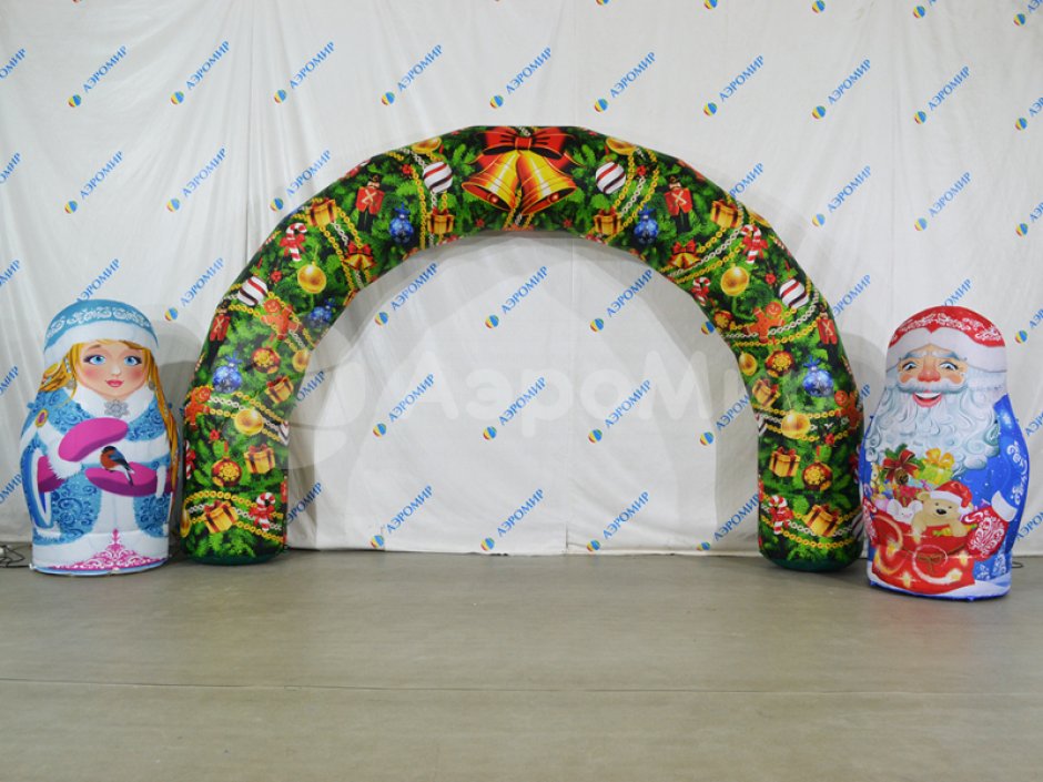 Надувная арка круглая — полноцветная печать