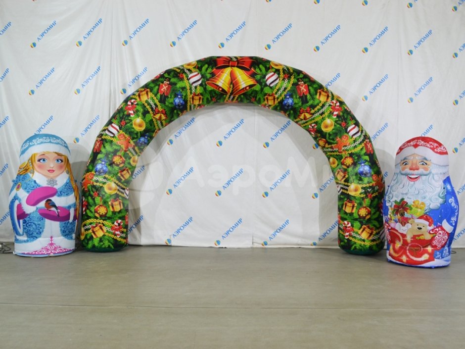 Надувная матрешка Снегурочка