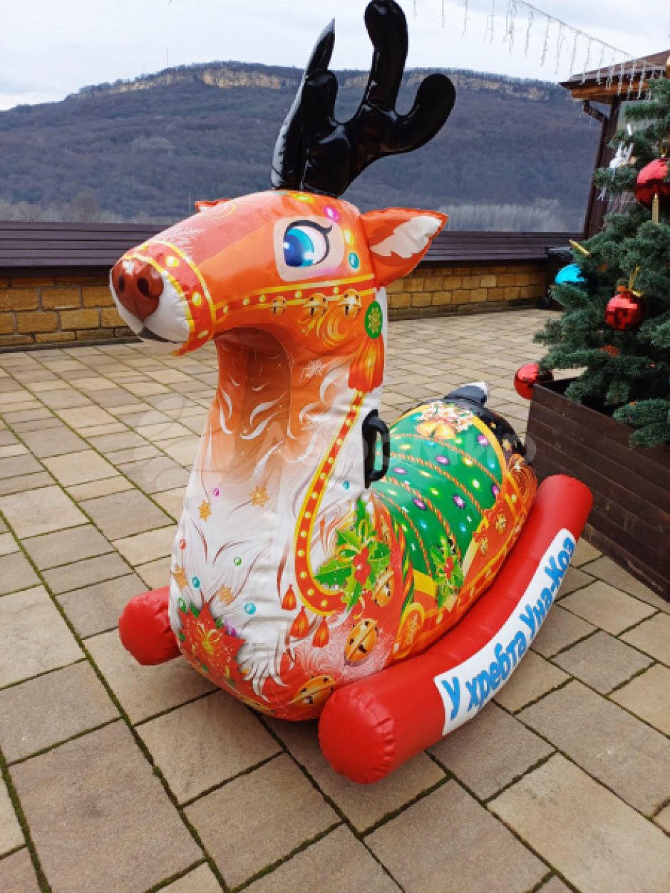 Надувная фигура качалка Олень
