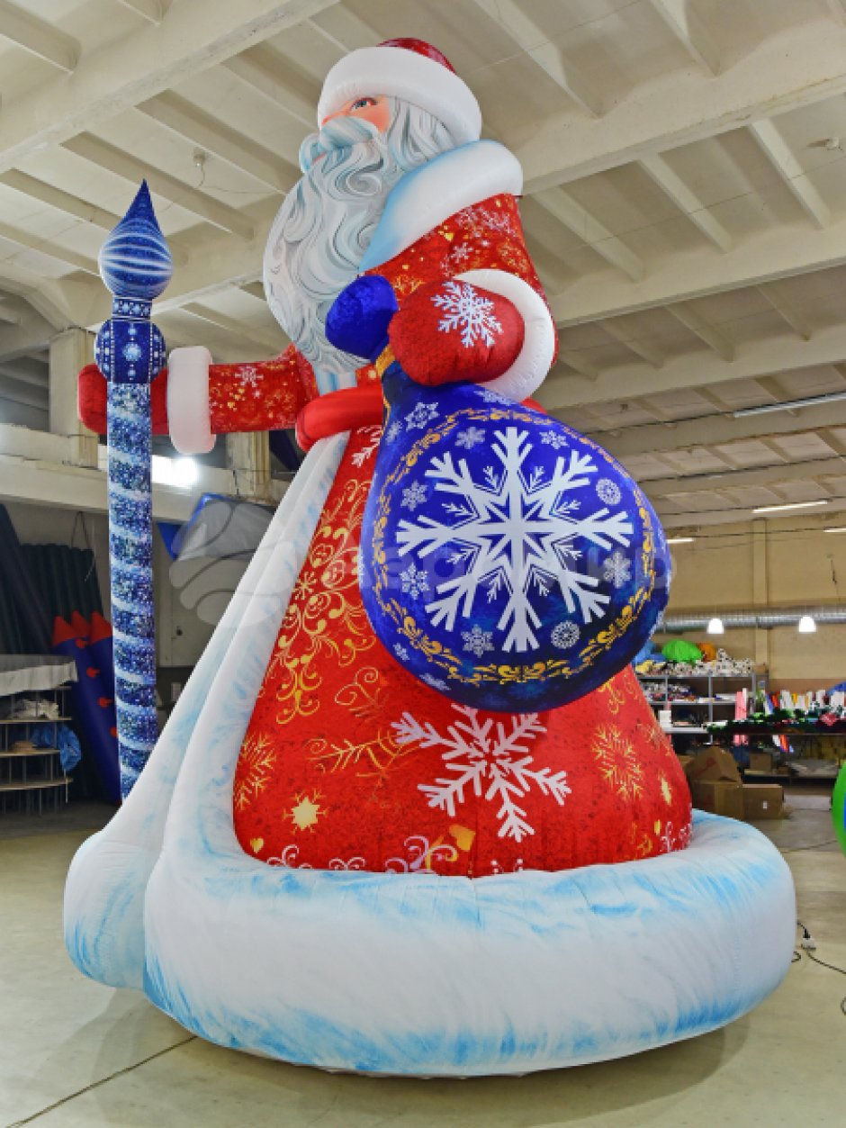 Надувная фигура Дед Мороз в исполнении премиум 2.0